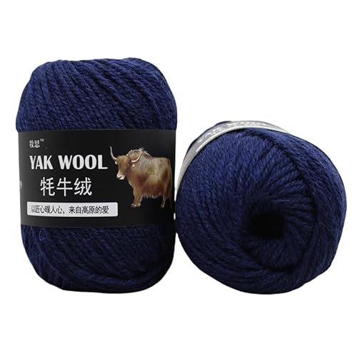 Yak Wollgarn Handgestricktes Häkelgarn Dickes Kammgarn Superweich 100g 3er Pack für Schals, Pullover, Hüte, Mäntel, Taschen & Socken - Natürliches hautfreundliches Garn (16) von HalcyonFit