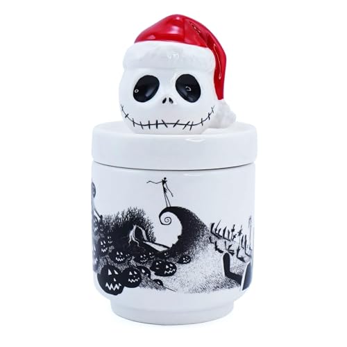 Half Moon Bay Schmuckschatulle mit Aufschrift Nightmare Before Christmas, Jack Skellington Erinnerungsbox, Nightmare Before Christmas Dekorationen und Schlafzimmer-Dekor, dekorative Wohnaccessoires von Half Moon Bay