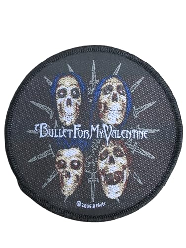 Bullet for my Valentine Aufnäher rund Skull von Halle 15 Clothes