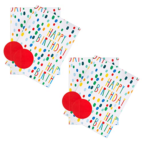 Hallmark Geburtstags-Geschenkpapier und Geschenkanhänger, 4 Bögen und 4 Anhänger in 1 Design Hallmark Geburtstags-Geschenkpapier und Geschenkanhänger, 4 Bögen und 4 Anhänger in 1 Design von Hallmark
