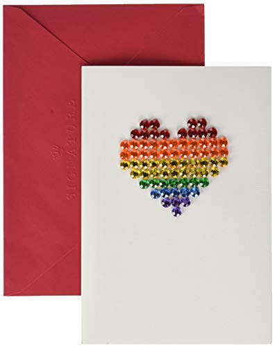 Hallmark Regenbogen-Herz-Blanko-Karte von Hallmark