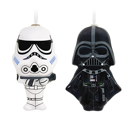 Hallmark Star Wars Darth Vader und Stormtrooper, Decoupage-Weihnachtsdekoration, 2 Stück von Hallmark