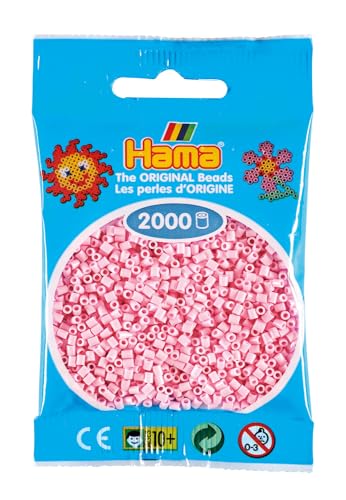 Hama 2.000 Mini-Perlen (kleine Perlen, Ø 2,5 mm) Rosa cl von Hama