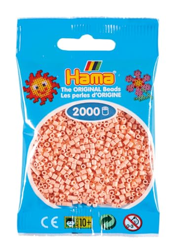 2000 Mini-Perlen (kleine Perlen Ø2,5 mm) Pfirsich von Hama
