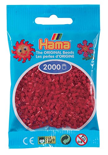 Hama - 501-22 - Mini Sachet - 2000 Perles - Rouge Noël von DAN Import