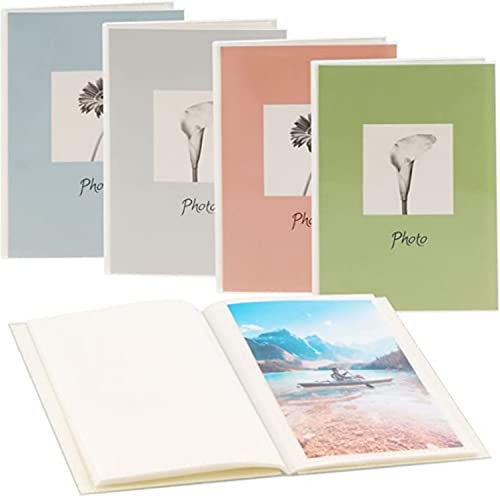 Hama Fotoalbum 'Susi Pastell' (Softcover, 24 Seiten für 24 Fotos im Format 10 x 15 cm, strapazierfähig, zum Archivieren mit Anekdoten, schützt das Foto, Mini-Album) Pastellfarben zufällig von Hama