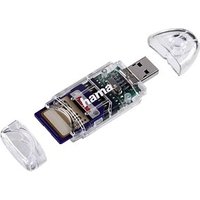 hama 8in1 Multi-microSD, SD-Kartenleser transparent von Hama