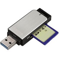 hama Multi-microSD, SD, MultiMediaCard-Kartenleser silber von Hama