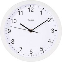 hama Wanduhr Elba weiß Kunststoff, Ø 25,0 cm von Hama