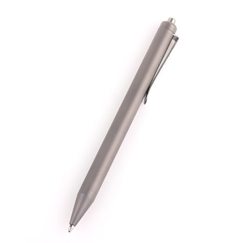 Hamans Titanium Kugelschreiber 5.31" Push Pen Clip zum Zurückziehen von Nachfüllstift für den täglichen Tragen Kompaktgröße von Hamans