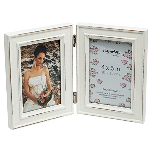 Hampton Frames Paloma Bilderrahmen, Shabby-Chic, holz, weiß, Double 2-4x6 von Hampton Frames