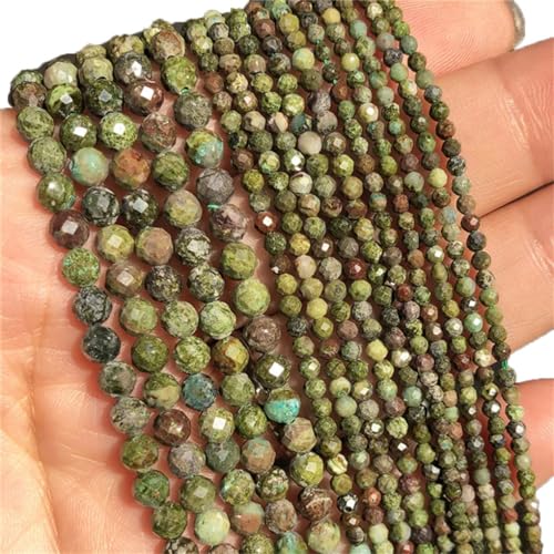 Natürliche facettierte kleine Achat-Kristallperlen für Schmuckherstellung, Perlenarbeiten, DIY-Armband, Drachenblut, 4 mm, 91 Stück von Hamthuit