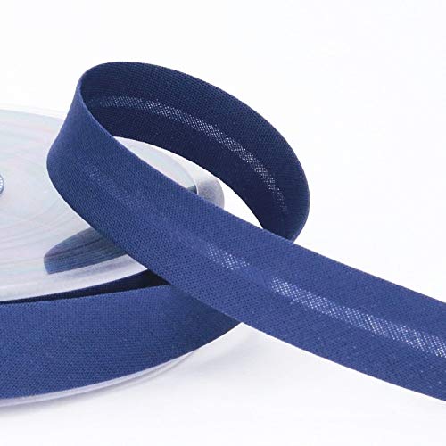 Schrägband 18 mm / 3 m/Meterware/viele Farben (020 indigo) von Hanabi