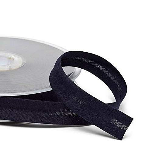 Schrägband 18 mm / 3 m/Meterware/viele Farben (022 navy) von Hanabi