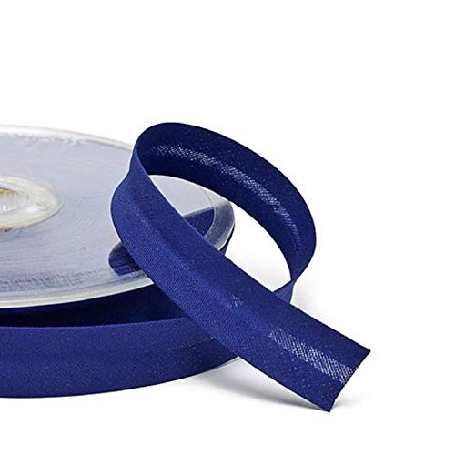 Schrägband 18 mm / 3 m/Meterware/viele Farben (028 royalblau) von Hanabi