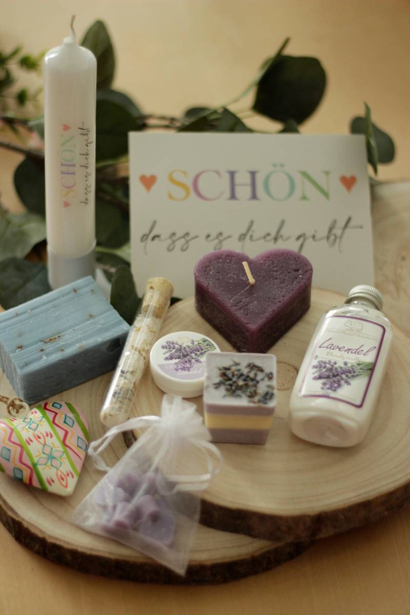 Geschenkbox, Geschenk Box Für Frauen, Wellness Geschenk, Freundin, Self Care Box, Arbeitskollegin, Lavendel von HandartbeitMuc