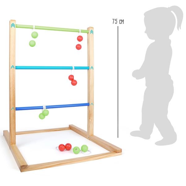 Leitergolf Wurfspiel, 75cm, Holz, tolles Partyspiel/Sportspiel für alle von Handelshaus Legler OHG