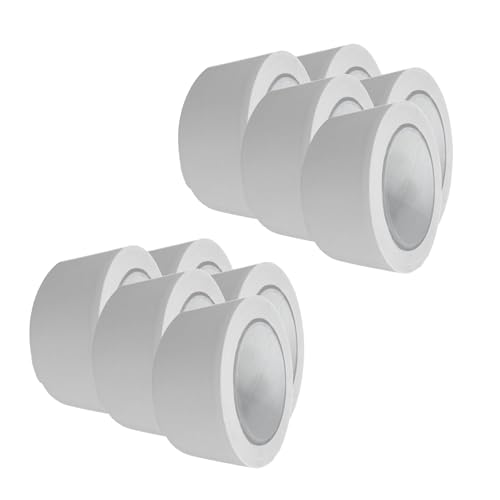 Handelskönig 10 x PVC-Schutzband weiß 50 mm gerillt Klebeband Putzerband Putzband von Handelskönig