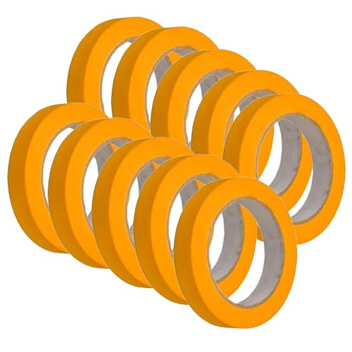 Handelskönig 10x Fineline-Tape UV 60 19 mm x 50 m Klebeband Kreppband Finelineband Tape Tapeband Goldband UV 60 Washi-Tape von Handelskönig