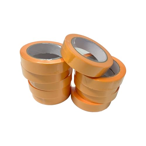 Handelskönig 10x Goldband Malerkrepp Kreppband Malerband 25 mm x 50 m Abdeckband Malertape Klebeband Washi Tape Gold Papiertape Selbstklebend UV 14 von Handelskönig