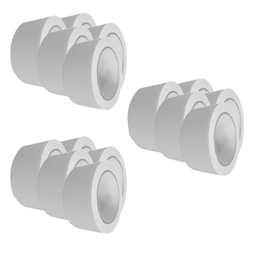 Handelskönig 15 x PVC-Schutzband weiß 50 mm gerillt Klebeband Putzerband Putzband von Handelskönig