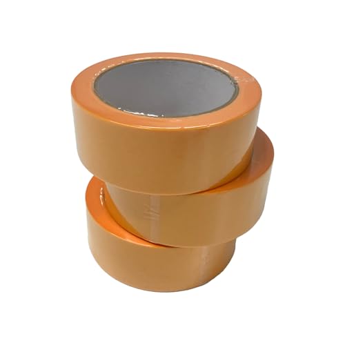 Handelskönig 3x Goldband Malerkrepp Kreppband Malerband 38 mm x 50 m Abdeckband Malertape Klebeband Washi Tape Gold Papiertape Selbstklebend UV 14 von Handelskönig