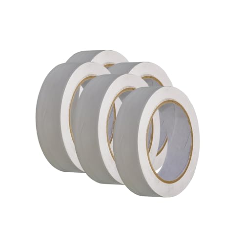 Handelskönig 5 x PVC-Schutzband weiß 30 mm gerillt Klebeband Putzerband Putzband von Handelskönig