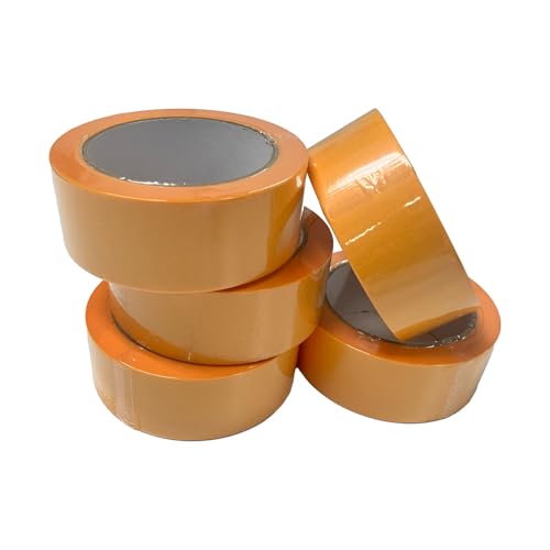 Handelskönig 5x Goldband Malerkrepp Kreppband Malerband 38 mm x 50 m Abdeckband Malertape Klebeband Washi Tape Gold Papiertape Selbstklebend UV 14 von Handelskönig