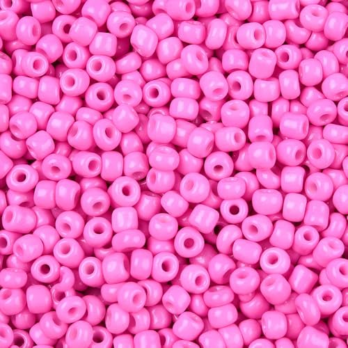 Handicraft Emporium Glasperlen zum Backen, rund, Hot Pink, 450 g von Handicraft Emporium