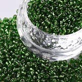 Handicraft Emporium Glass Seed Beads | Lined | 2mm | Green | 50g von Handicraft Emporium