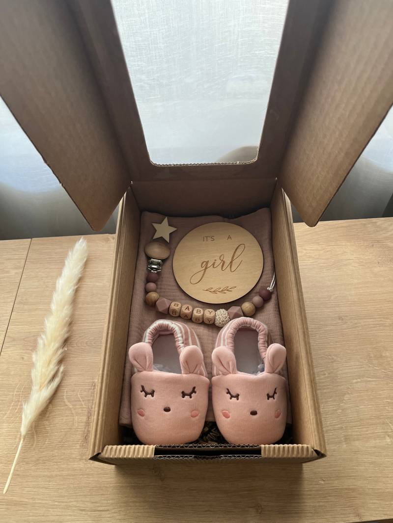 Geschenkbox Zur Geburt, Gift For Baby Shower, Geschenkidee Für Werdende Eltern, Geschnekset, It's A Girl von Handlovegift