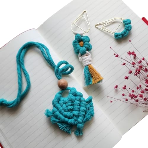 Set mit 3 skurrilen Lesezeichen, Buchregister, Klassenzimmer, Häkelblumen, Lesezeichen, Büroklammern, Bullet Journal, Quasten für Lesezeichen, niedliche Dinge, Lehrer, Must Haves Set mit 3 skurrilen Lesezeichen, Buchregister, Klassenzimmer, Häkelblumen, Lesezeichen, Büroklammern, Bullet Journal, Quasten für Lesezeichen, niedliche Dinge, Lehrer, Must Haves von Handmade By Uruba