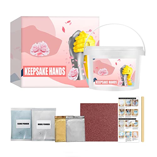 Handabdruck Set Für Baby Und Kinder - Hochwertiges Gipsabdruckset Baby Hand Und Fuß - Handabdruck Set Für Erwachsene Kinder, Einen Wunderschönen Handabdruck Oder Fußabdruck von Hangarone