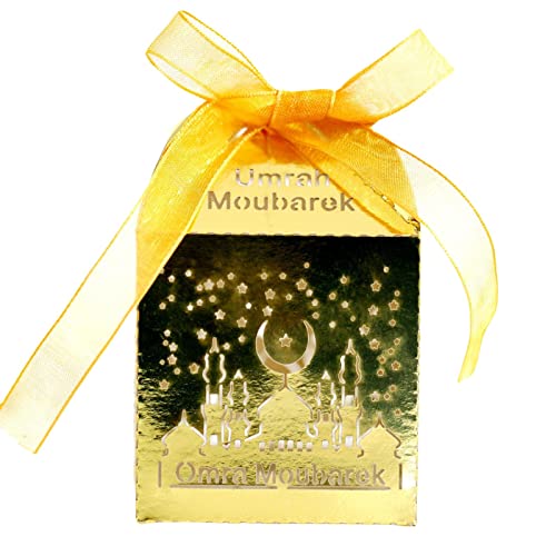 Hangarone 50 Stücke Eid Mubarak Geschenkbox Muslimischer Süßigkeitenbehälter Ramadan Snack Schachtel Ramadan Dekorationen Muslimische Islamische Liefert von Hangarone