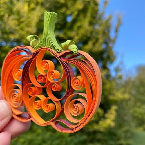 Hanne Olesen, Quilling Anleitung - Kürbis von Hanne Olesen