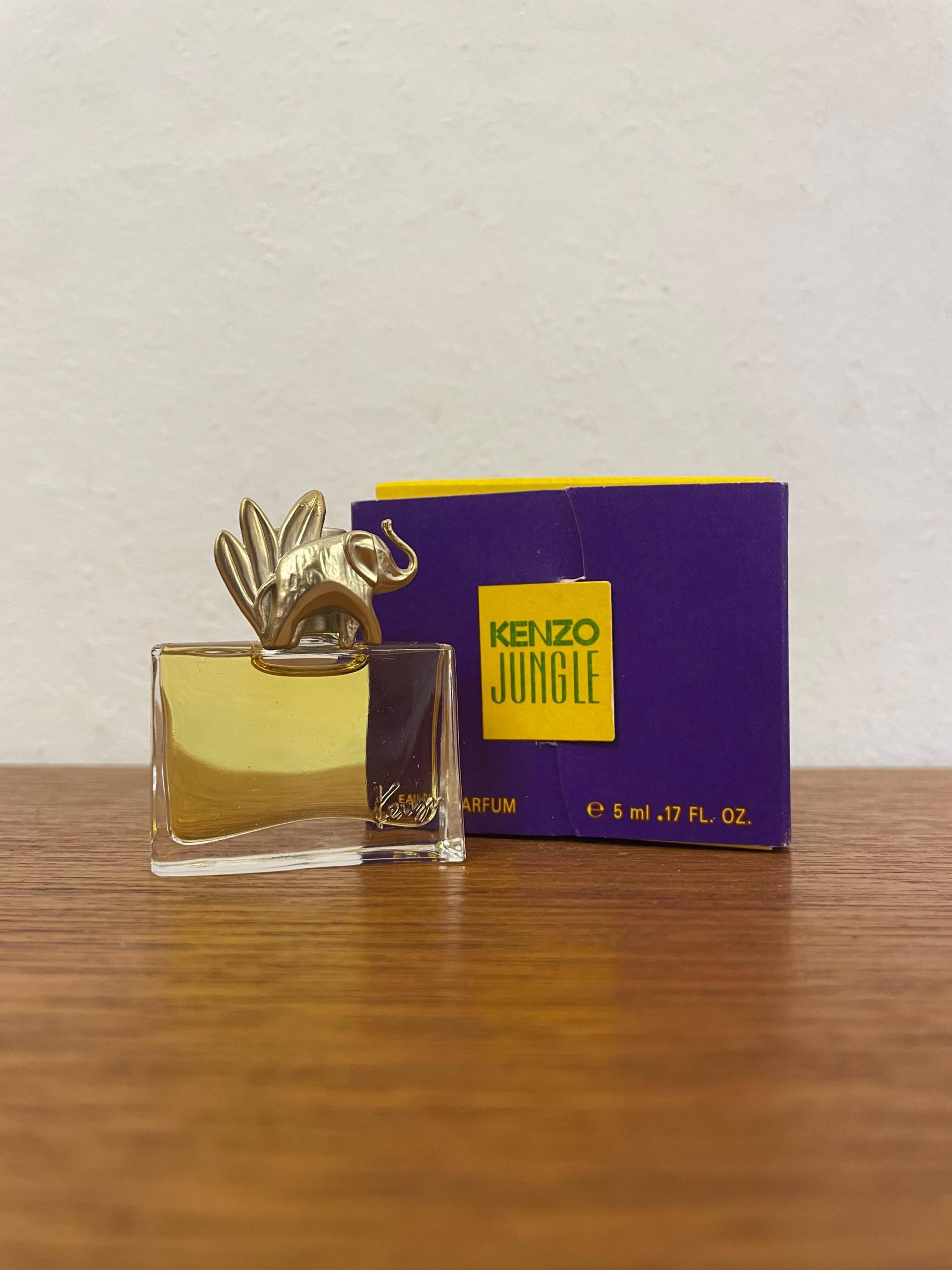 Mini Vintage 1996 Kenzo Jungle Parfum Eau De 5Ml Miniatur Flakon Mit Ovp Duft von HannoverVintagestore