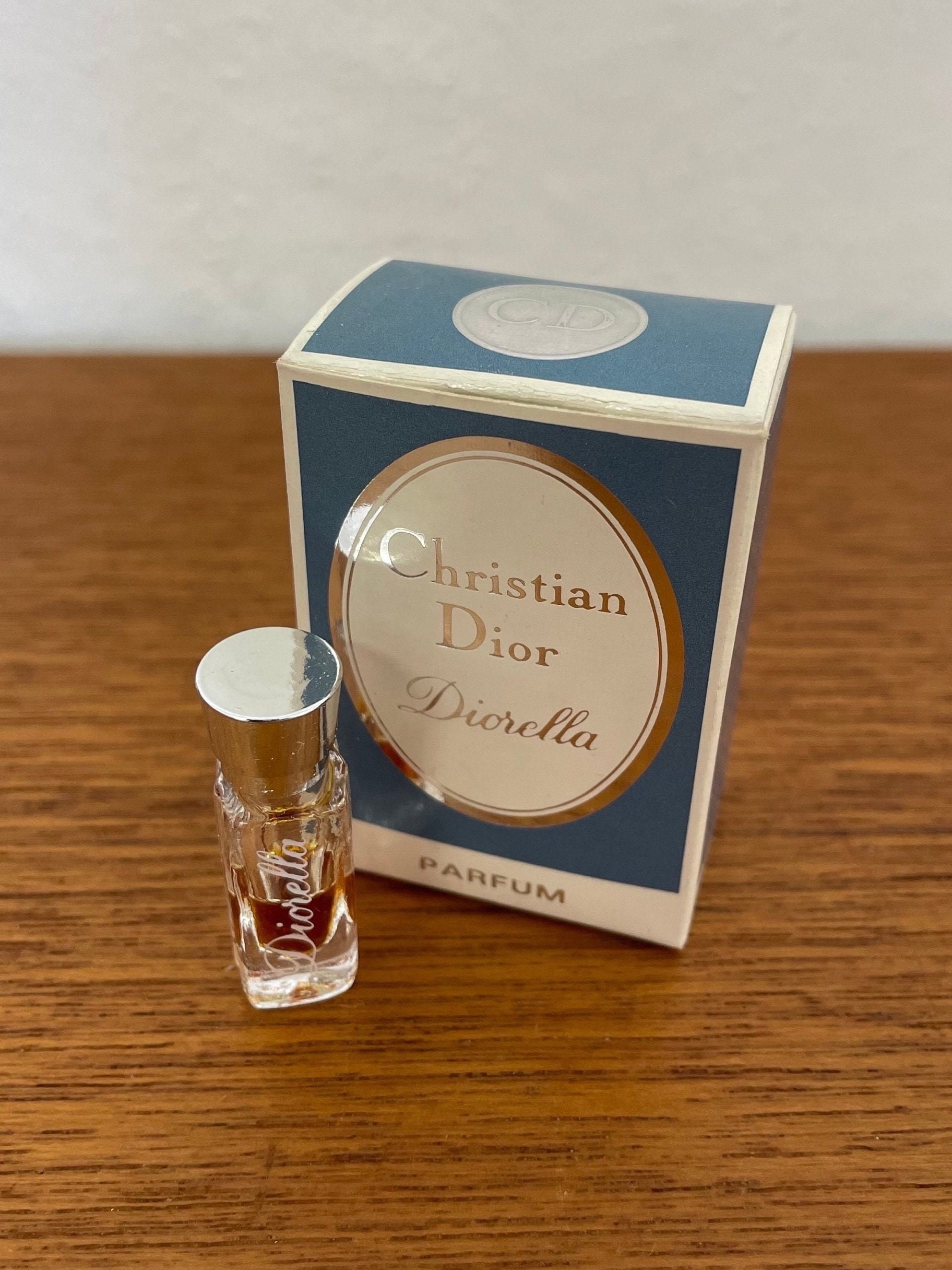 Mini Vintage Christian Dior Diorella Parfum Duft Miniatur Flakon Mit Ovp von HannoverVintagestore