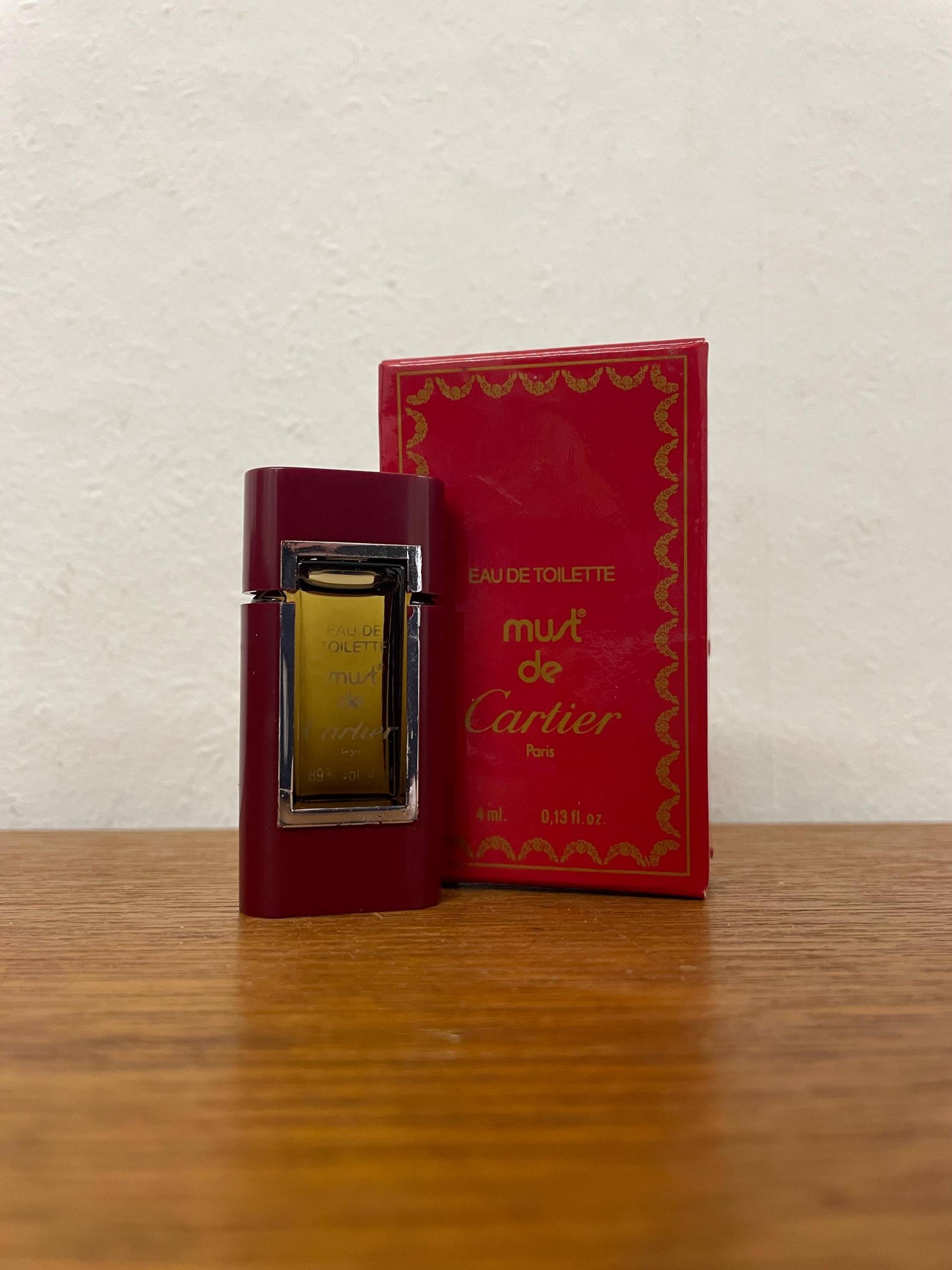 Mini Vintage Must De Cartier Parfum Eau Toilette 4Ml Miniatur Flakon Mit Ovp Duft von HannoverVintagestore