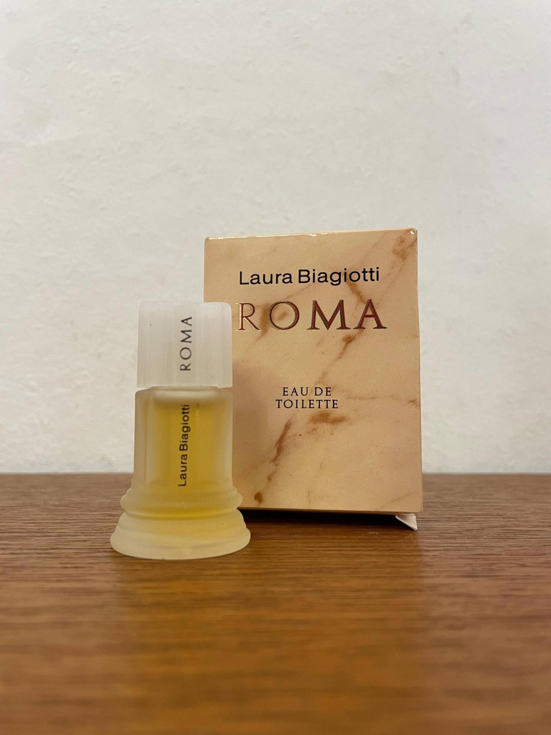 Mini Vintage Roma Laura Biagiotti Parfum Eau De Toilette Miniatur Flakon Mit Ovp Duft von HannoverVintagestore