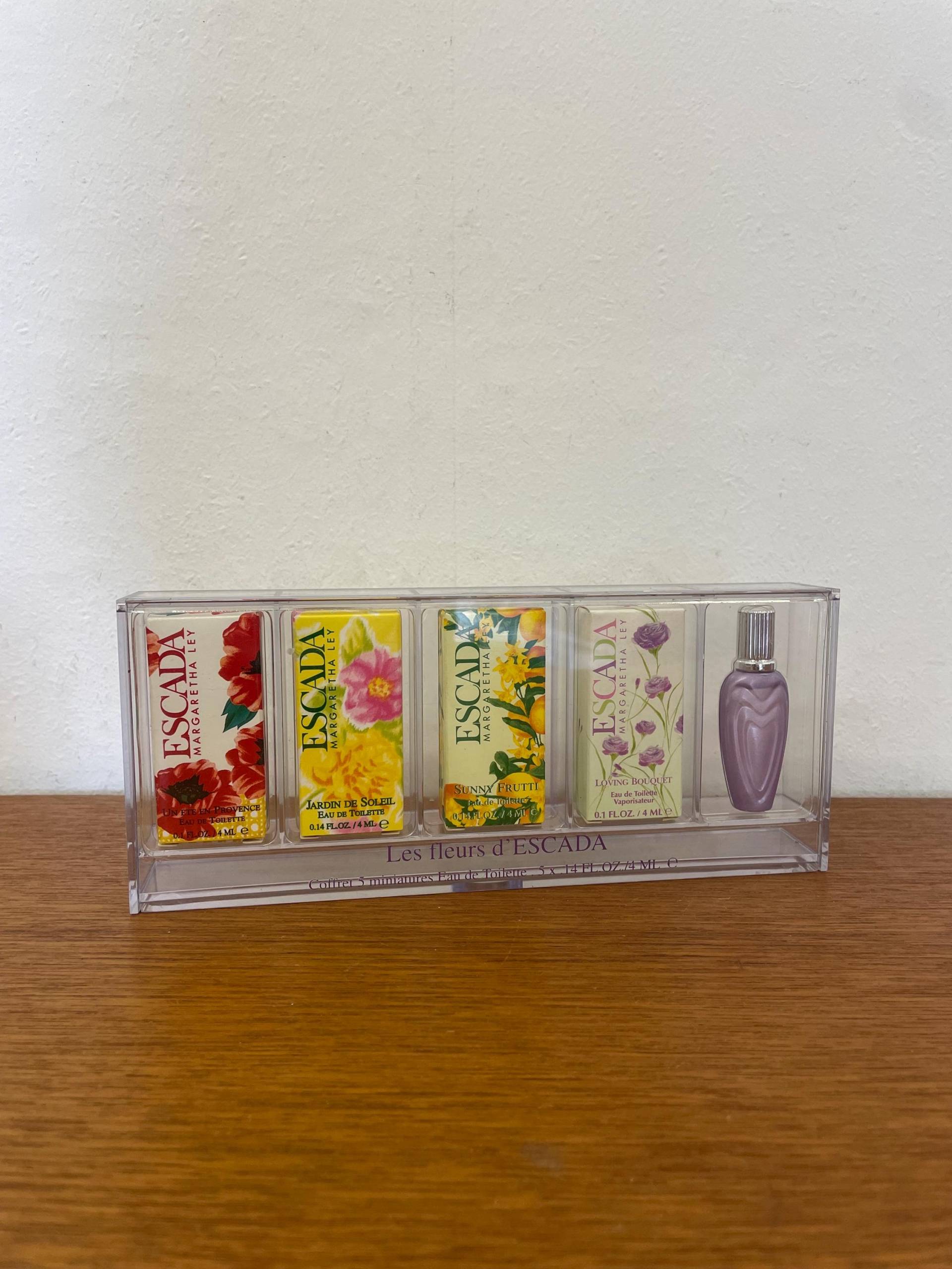 Vintage Set 5x Les Fleurs D'escada Mini Parfum/Geschenkset Eau De Toilette 20Ml in Ovp Duft von HannoverVintagestore