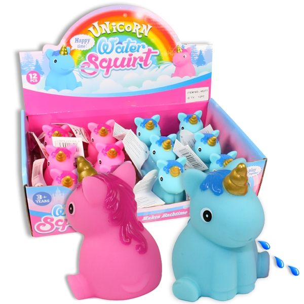 Großpack Einhorn-Spritzer, 12 Stück niedliche Wasserspritztiere von Hans Postler Gmbh & Co. KG