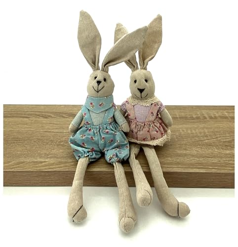 Hans-Textil-Shop Kantenhocker Hase - Kantensitzer, Ostern, Deko, Fenster, Kinder, Zimmer, Deko (Rosa) von Hans-Textil-Shop