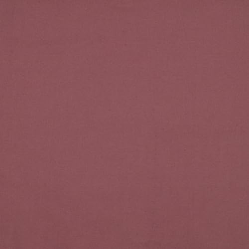 Hans-Textil-Shop Stoff Meterware Uni Flanell Baumwolle - 1 Meter, einfarbig, Baumwollflanell, Flanellstoff, Kleidung, Deko, Bettwäsche, Kissen (Mauve) von Hans-Textil-Shop