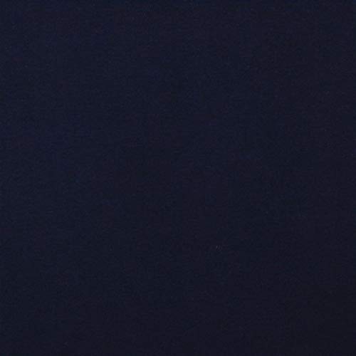 Hans-Textil-Shop Stoff Meterware Uni Jersey - 1 Meter, Schadstoffgeprüft, Jerseystoff, Deko, Kleidung, Shirts, Röcke, Leggings (Navy) von Hans-Textil-Shop