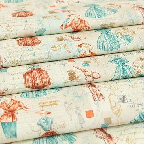 Hans-Textil-Shop - Stoff Meterware Vintage Mode Muster Baumwolle - 1 Meter, Modeliebhaber, Schneider, Nähen, Dekoration, Kissenbezüge, Bettwäsche, Kleidung Hans-Textil-Shop - Stoff Meterware Vintage Mode Muster Baumwolle - 1 Meter, Modeliebhaber, Schneider, Nähen, Dekoration, Kissenbezüge, Bettwäsche, Kleidung von Hans-Textil-Shop