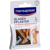 Hansaplast Blasenpflaster L 587360 transparent 5,8 x 3,4 cm, 5 St. von Hansaplast