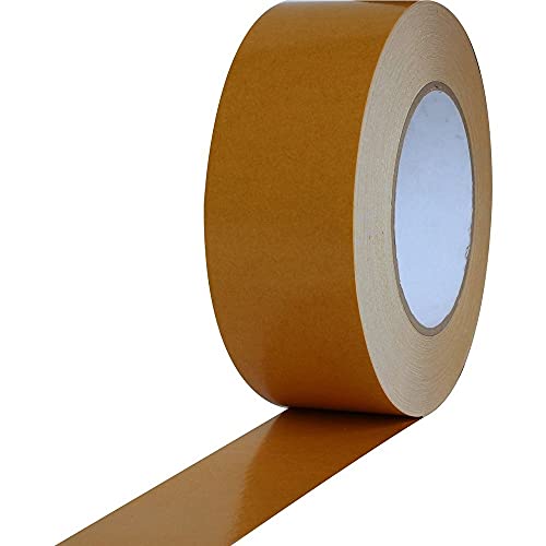 1 Rolle 50mm x 25m doppelseitiges Klebeband Verlegeband von Hansepack24