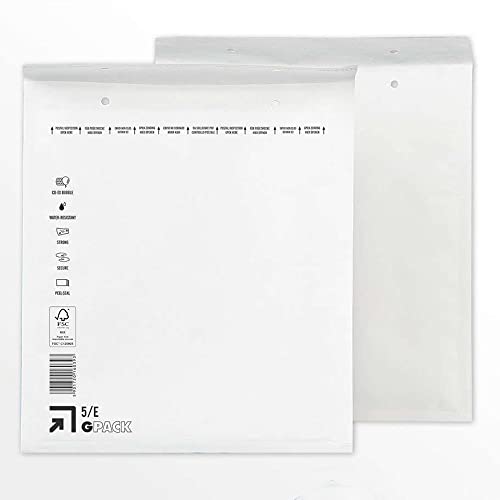 100 x Luftpolster Versandtaschen E/5 (235 x 275 mm) DIN B5+ - Weiss selbstklebend weiß Luftpolsterversandtaschen Luftpolstertaschen Umschläge Polsterumschlag Taschen Luftpolsterumschläge von Hansepack24