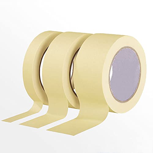 12 Rollen 75 mm x 50 m Abklebeband bis 60°C Abdeckband Kreppband Klebeband von Hansepack24