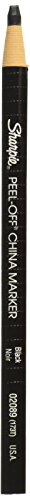 Peel-off china marker, black, dozen by Sharpie von Hanson C H Co